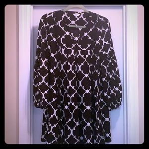 Black and white dress